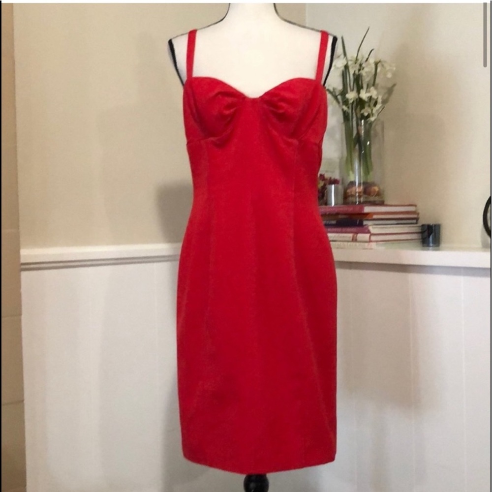 Anthropologie Yoana Baraschi Red Pinup Dress Sz 2